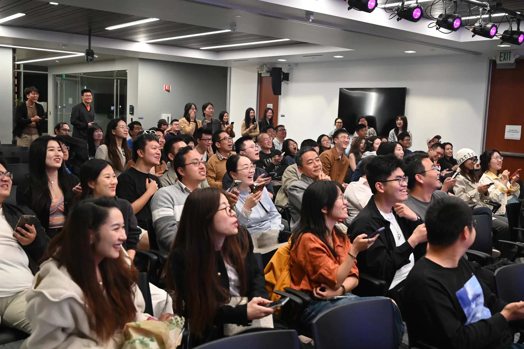 A HYSTA community audience participating in an event