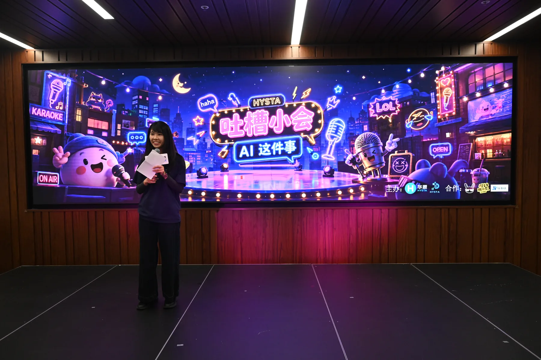 Nikita hosting a HYSTA community program