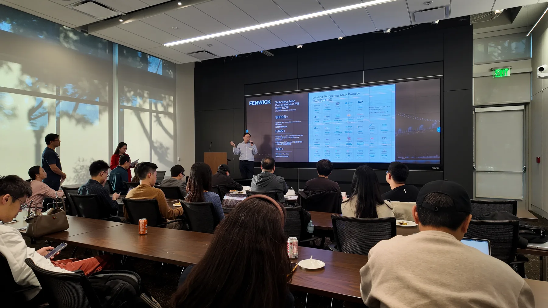 A speaker leading a HYSTA founders workshop